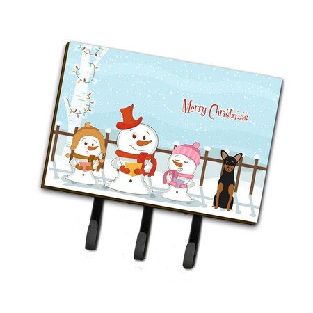Carolines Treasures Merry Christmas Carolers Manchester Terrier Leash or Key Holder BB2359TH68